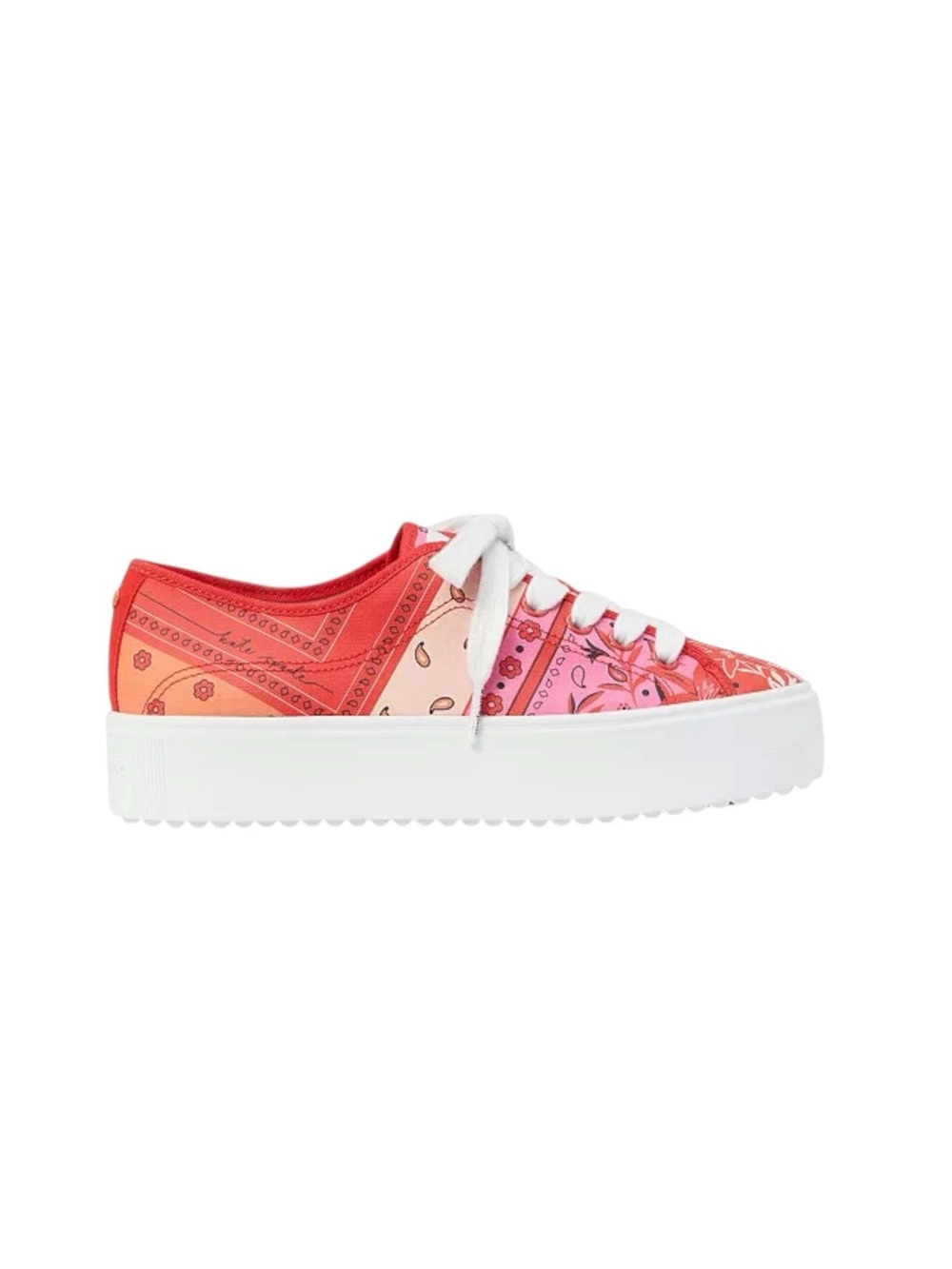 Kate Spade Women's Serve Bandana Patchwork Sneakers - Picture 2 of 9